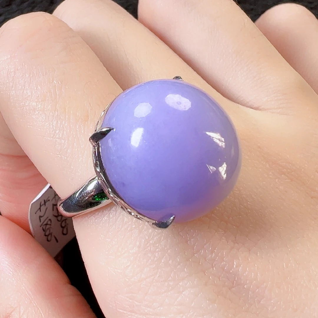 翡翠戒指18K金镶嵌签收后24小时鉴赏期