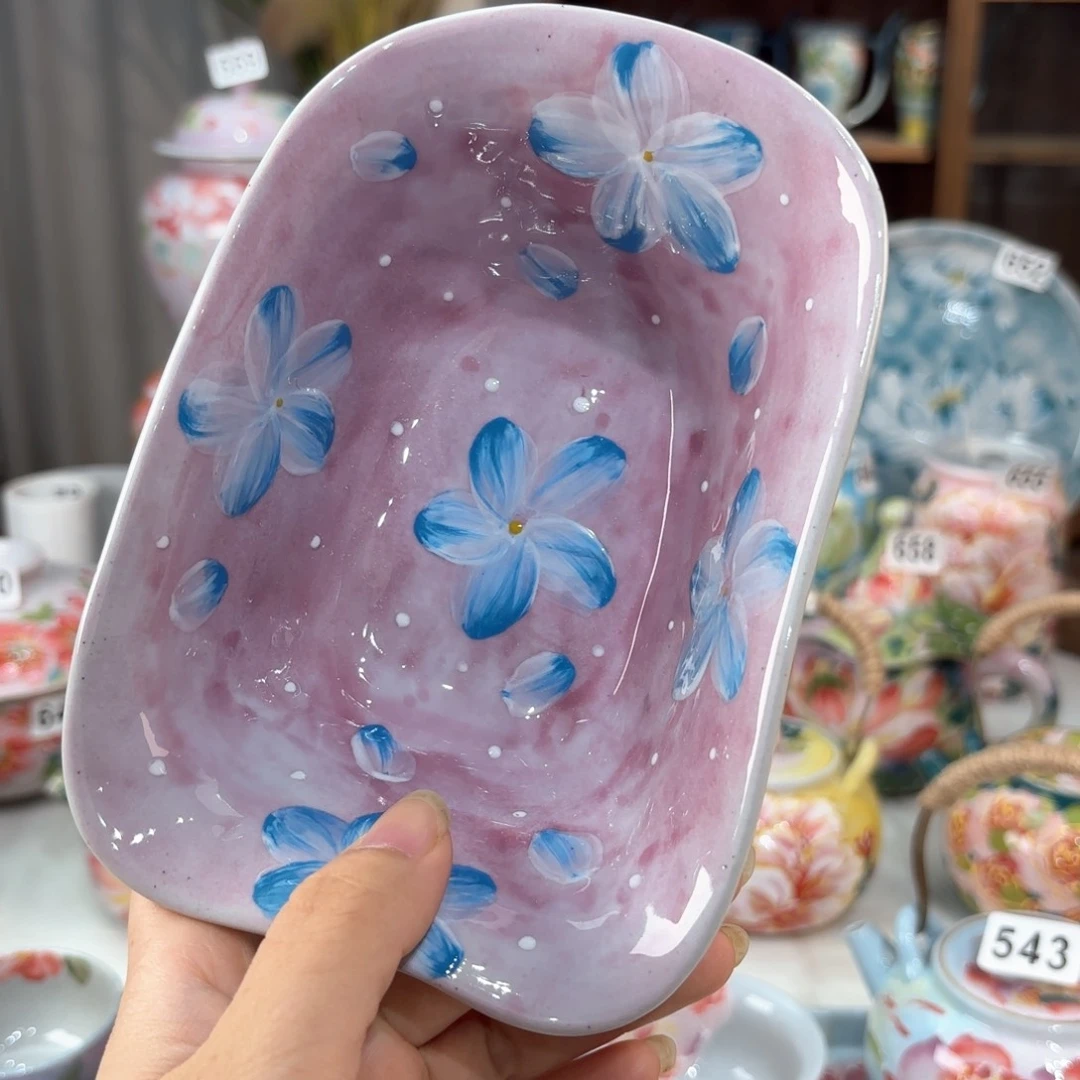 景德镇手绘高温釉下彩陶瓷茶具