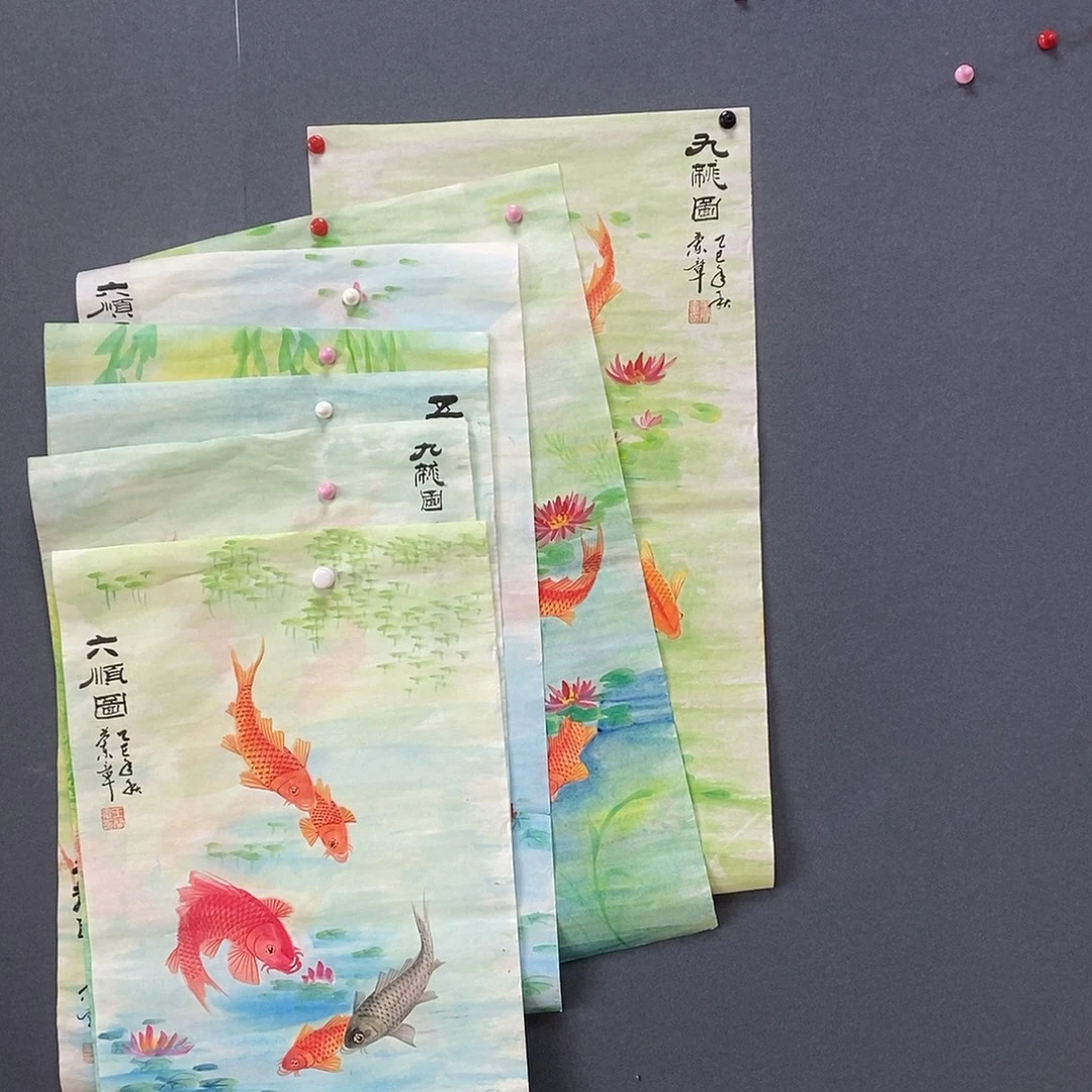 百***）国画50/90王兰章手绘画芯