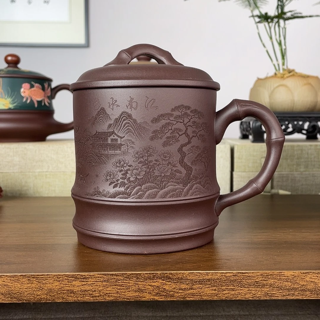 茶杯紫砂江南水乡600cc