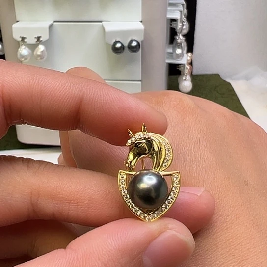 未镶嵌胸针海水珍珠