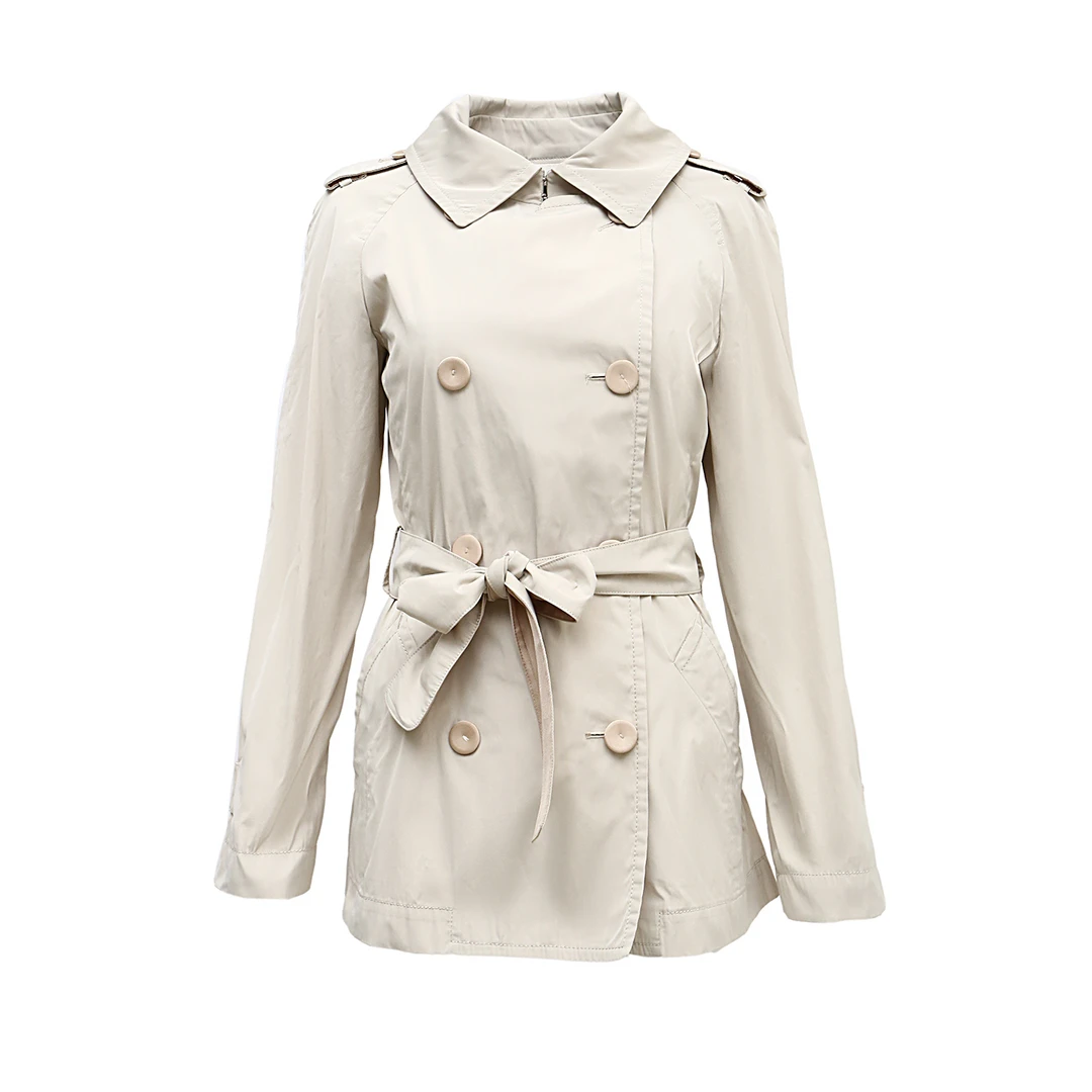 99新 MaxMara 风衣外套 米白色 P211643537