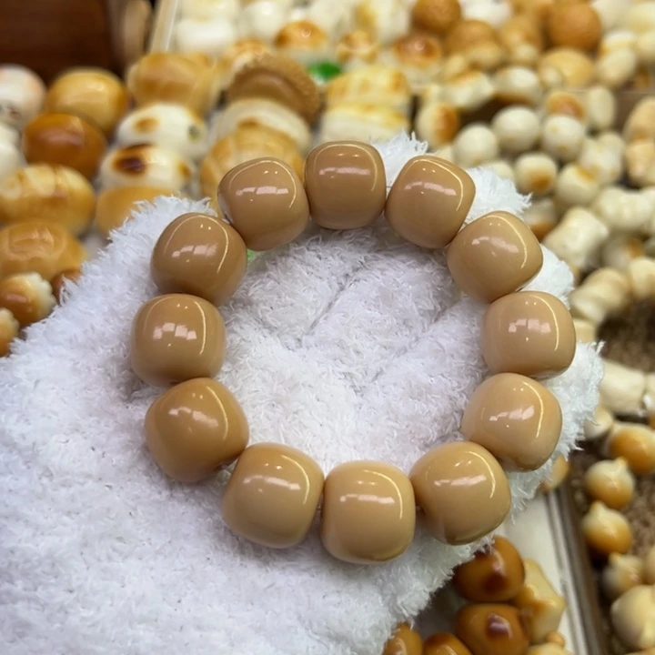 菩提根/象牙果把件76 臻品象牙果原果雕刻奶呼呼风化老型微瑕