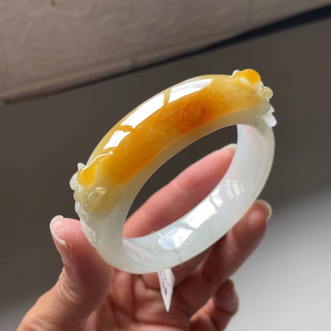 翡翠手镯未镶嵌59圈贵妃镯三天鉴赏期