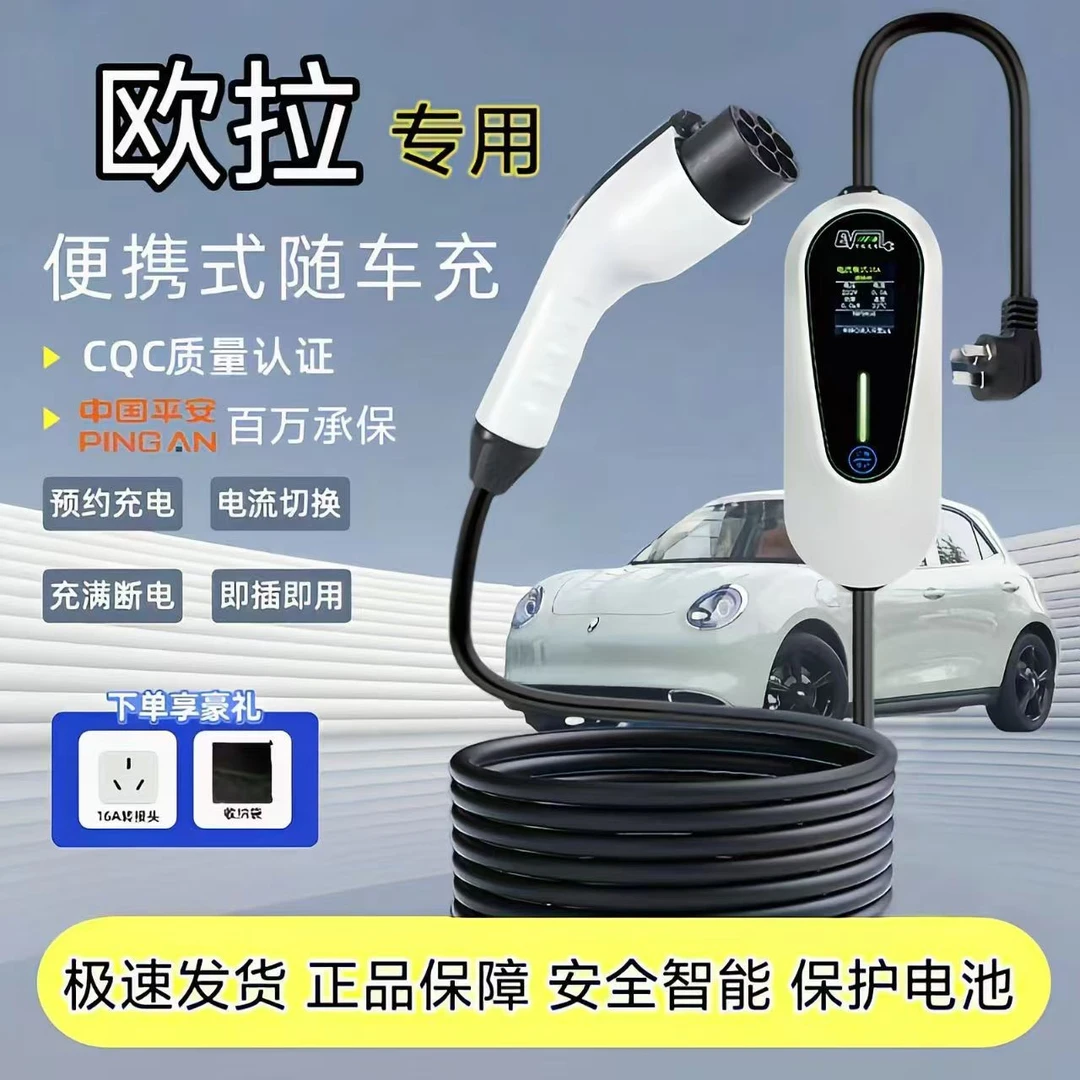 欧拉好猫/芭蕾猫/闪电猫原厂充电枪家用充电桩新能源便携式随车充