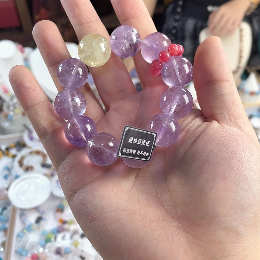 银S925镀金镶嵌手链水晶