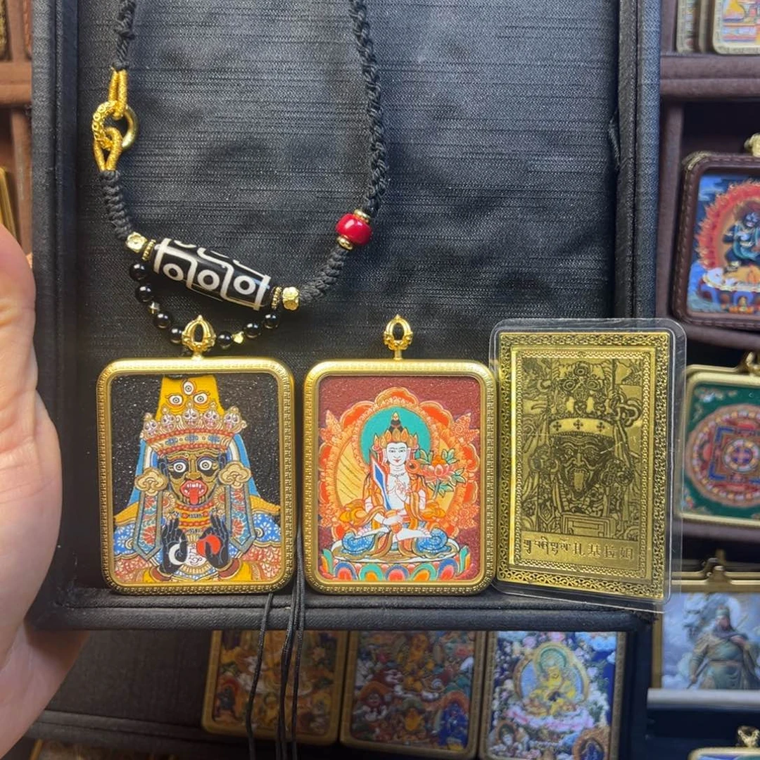 加***跑吊坠美丽的唐卡结缘