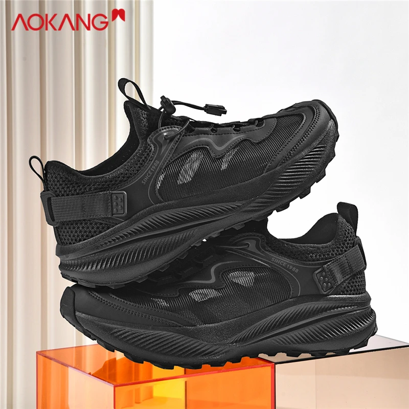 Aokang/奥康男鞋2025冬季户外时尚保暖登山鞋男士减震休闲运动鞋