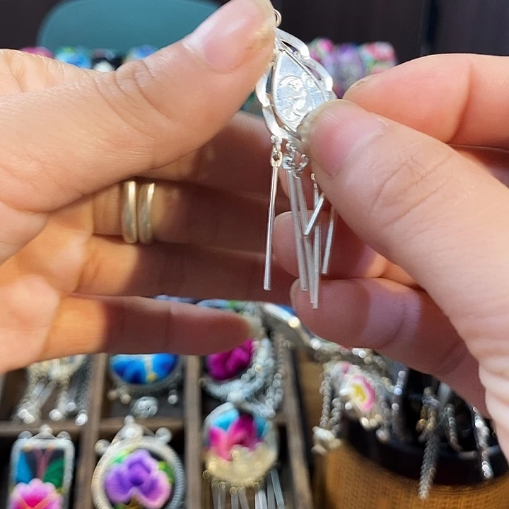 纯铜花岗石纯铜锡合金耳环耳钉