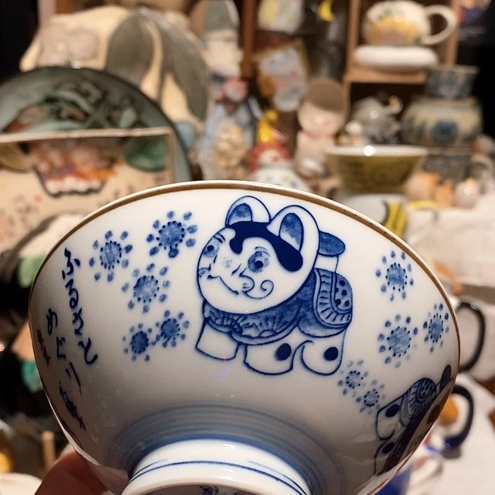 搪瓷虎子张米饭碗