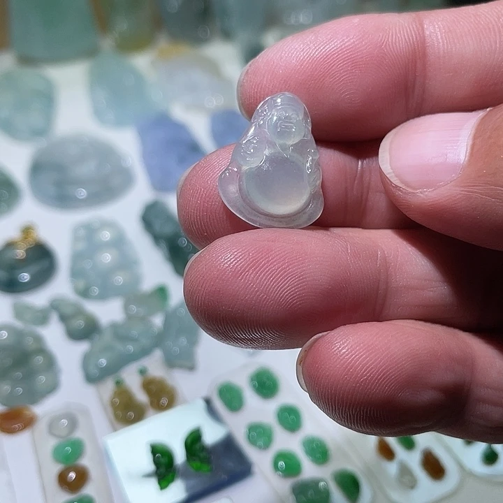 翡翠未镶嵌耳饰22