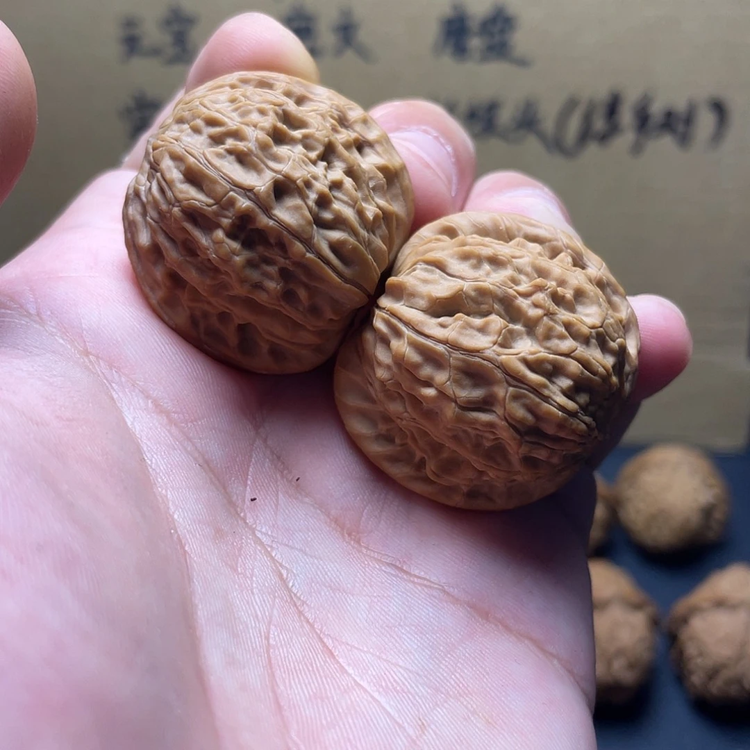 把件文玩核桃34磨盘全品边肚同尺