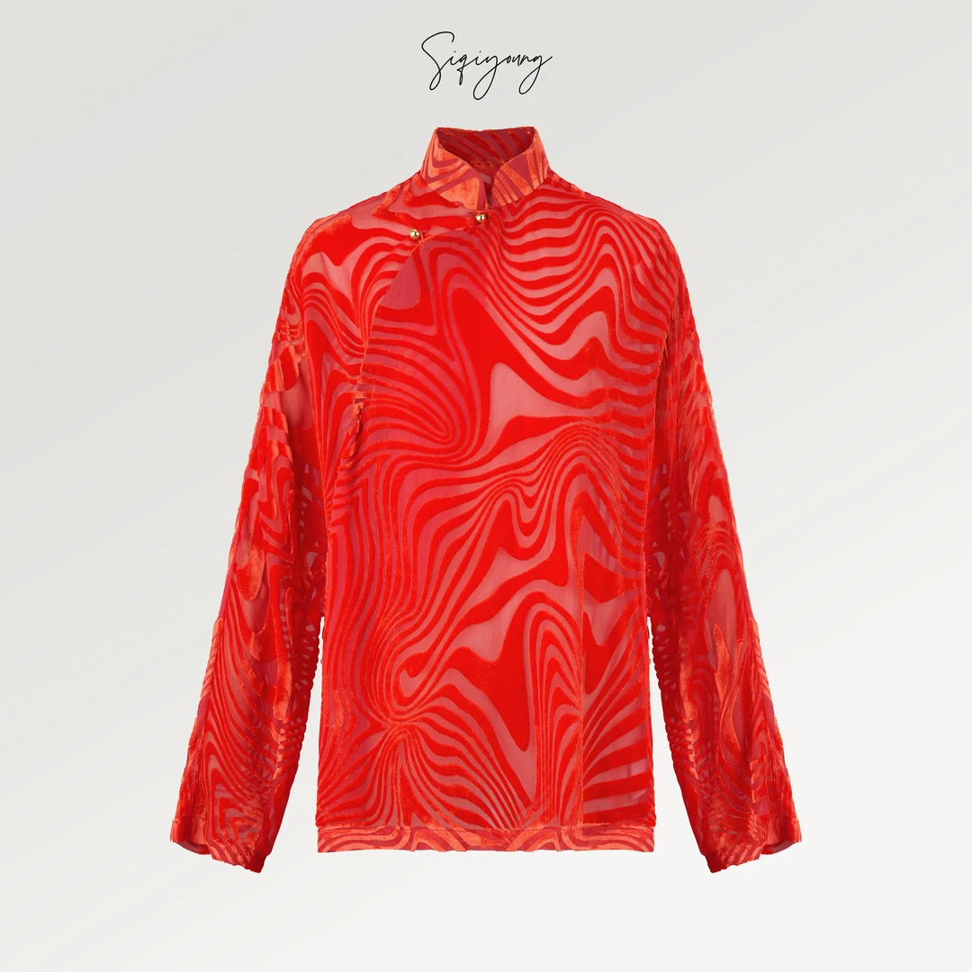 SIQIYOUNG 金枝玉叶-丝绒上衣