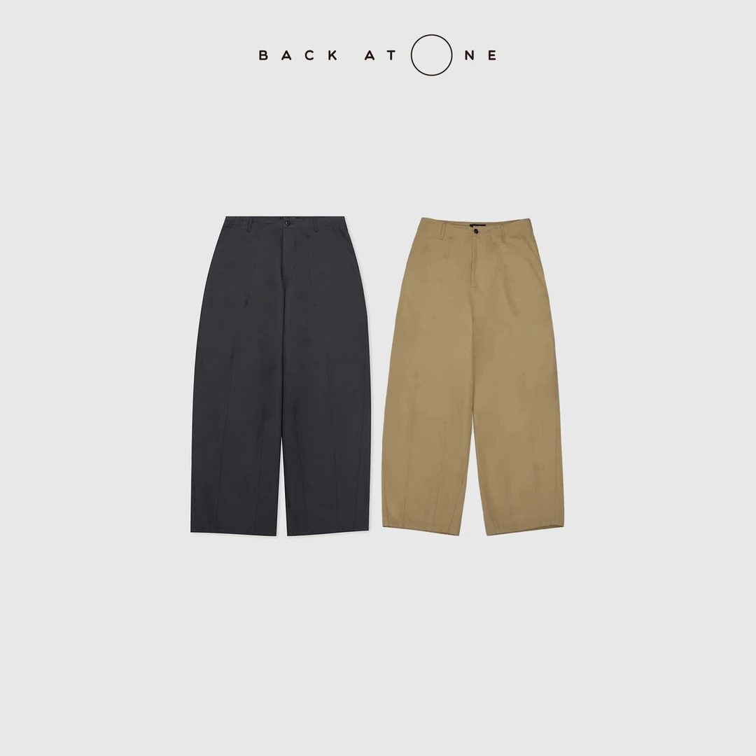 BACKATONE“逍遥游”  时尚休闲百搭抽绳宽松萝卜裤 BFF-2BI031C-K