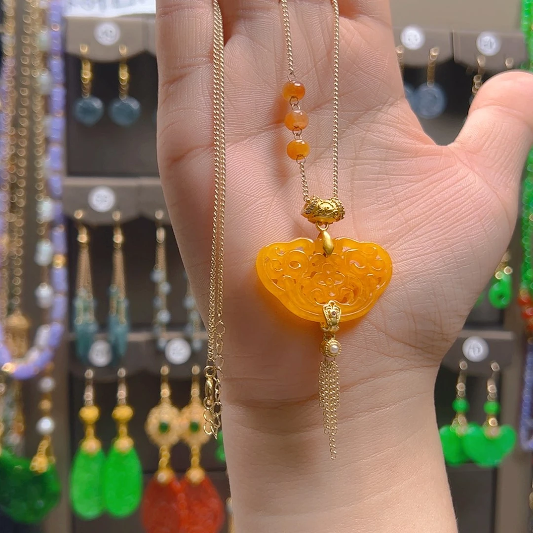 翡翠合金耳坠翡翠