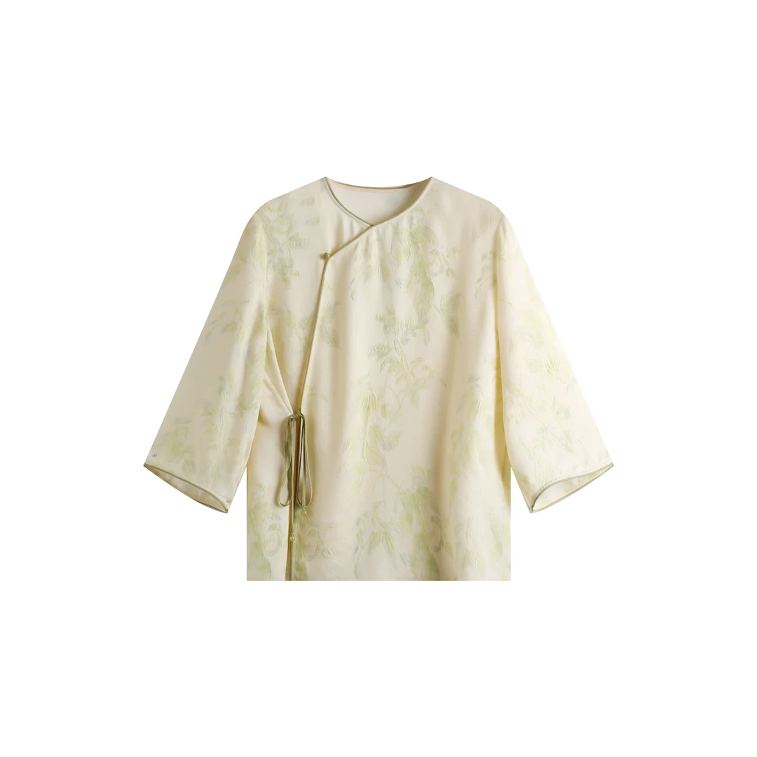 新款桑蚕丝衬衫YJHY-622423宽松衬衫