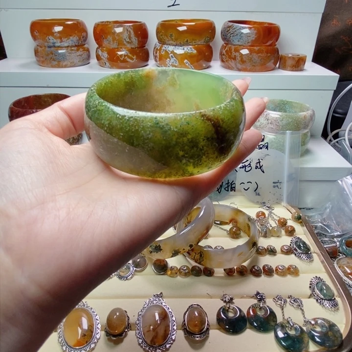 玛瑙/玉髓手镯未镶嵌用****7