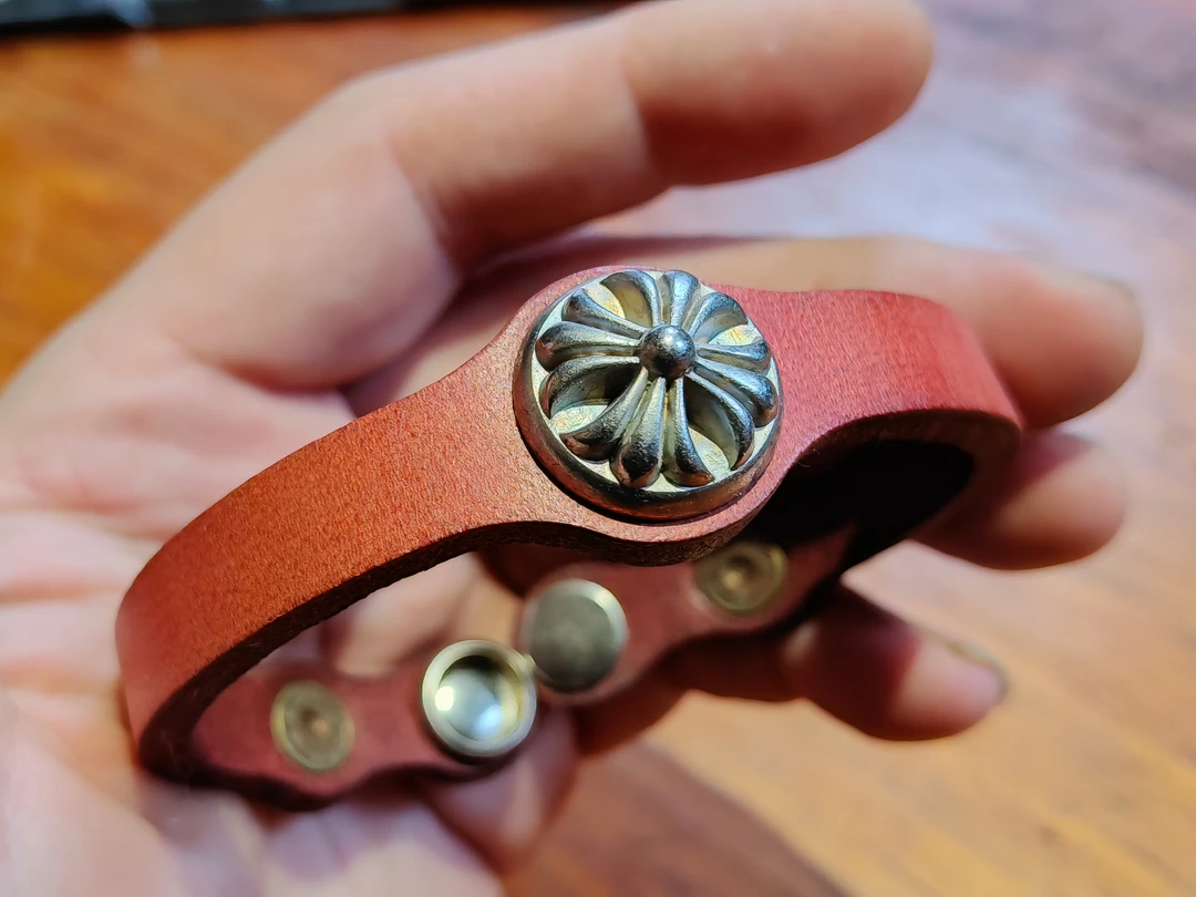 合金皮质手链 黄色 手链