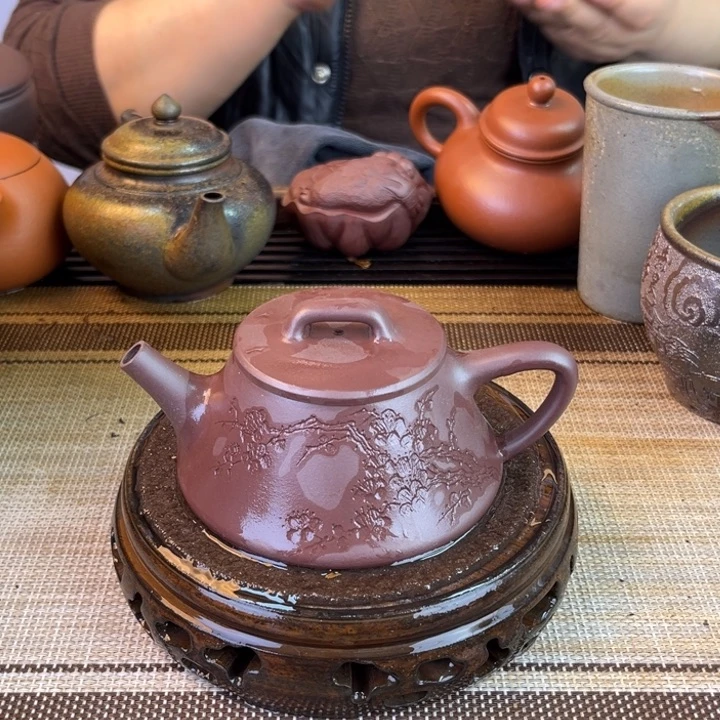 茶壶紫砂紫泥150cc