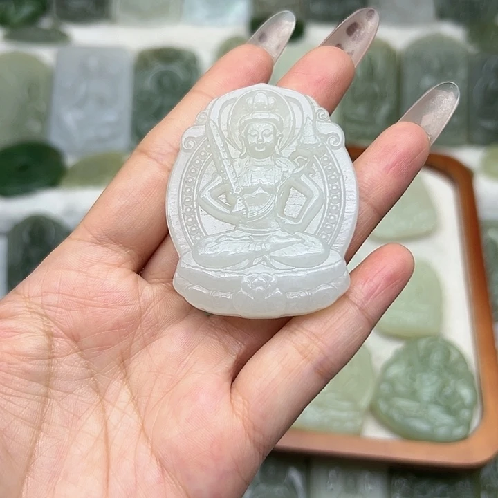 和田玉颈饰未镶嵌无****色