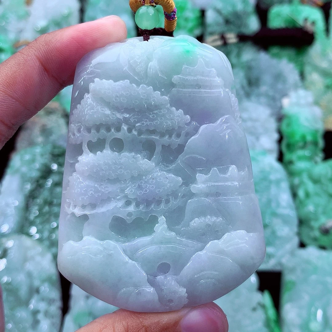 翡翠未镶嵌吊坠(不含链)