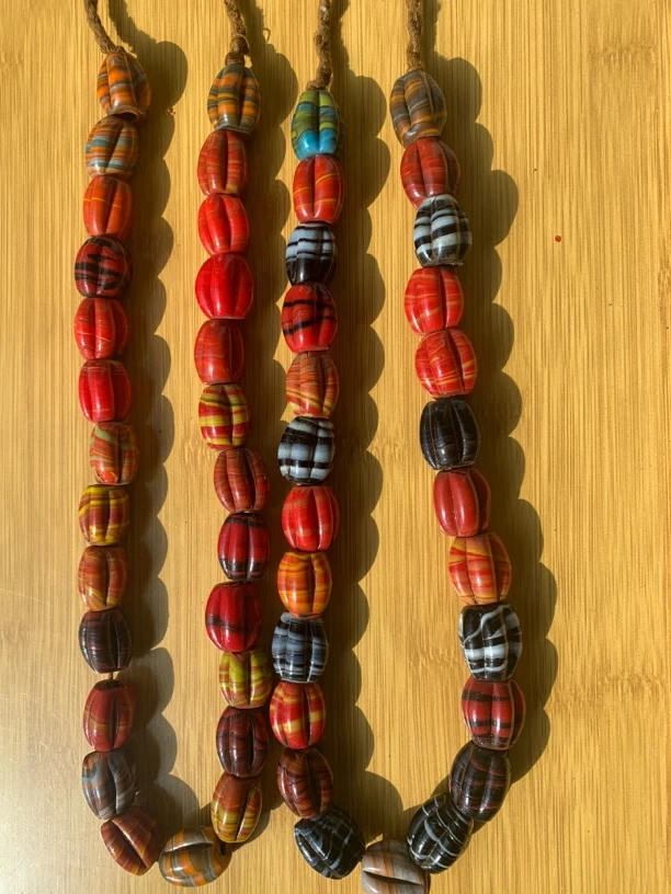 非金属玻璃吊坠 瓜珠卡19尼泊尔大瓜复古时尚民族风镶嵌手工红色