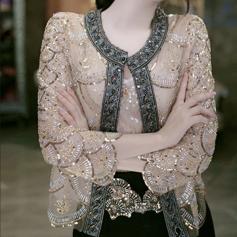 6-20【金色城堡】重工时尚气质外套