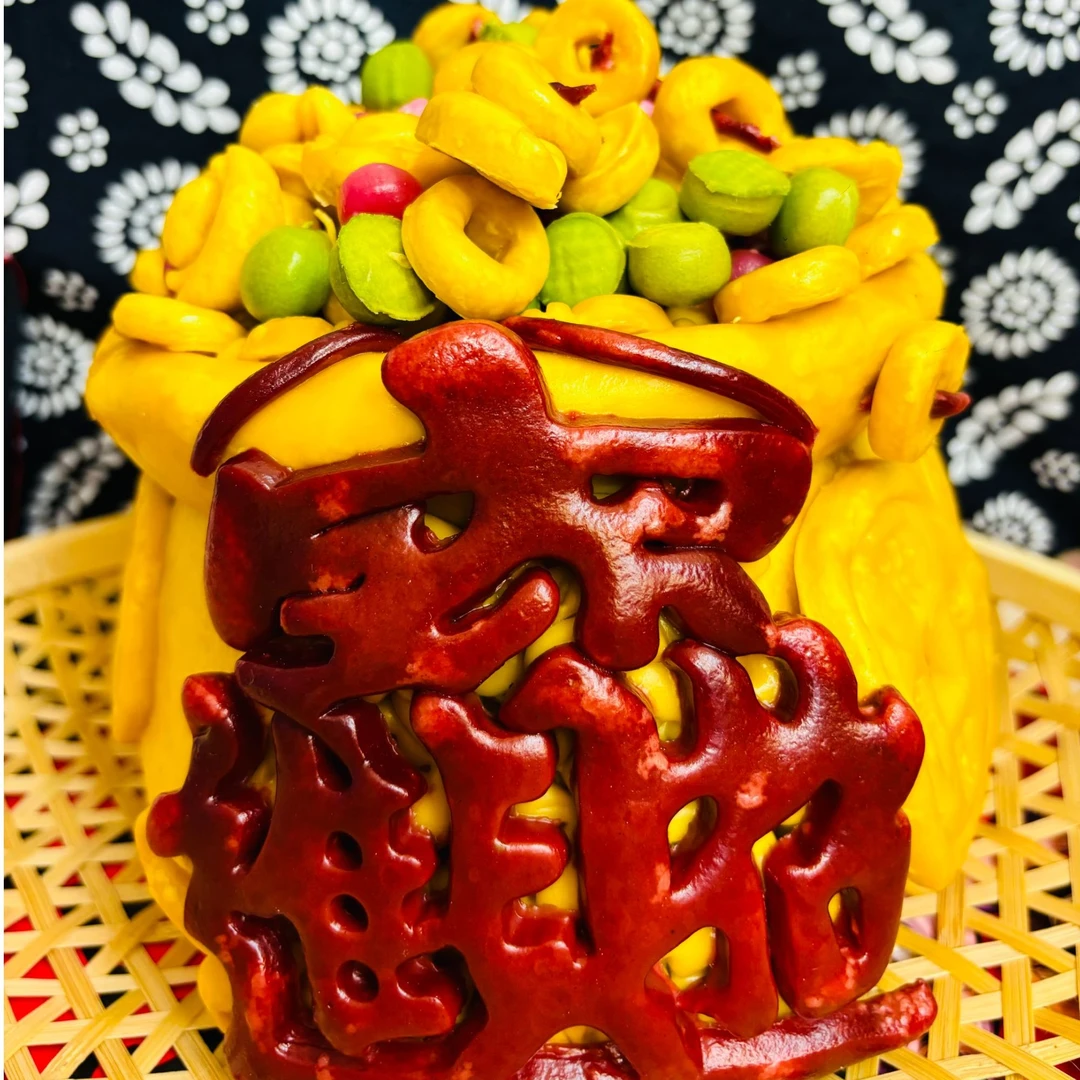 聚宝盆过年花糕馒头