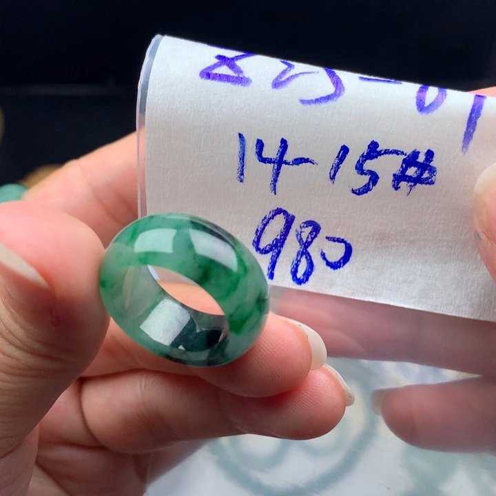 未镶嵌戒指翡翠戒圈