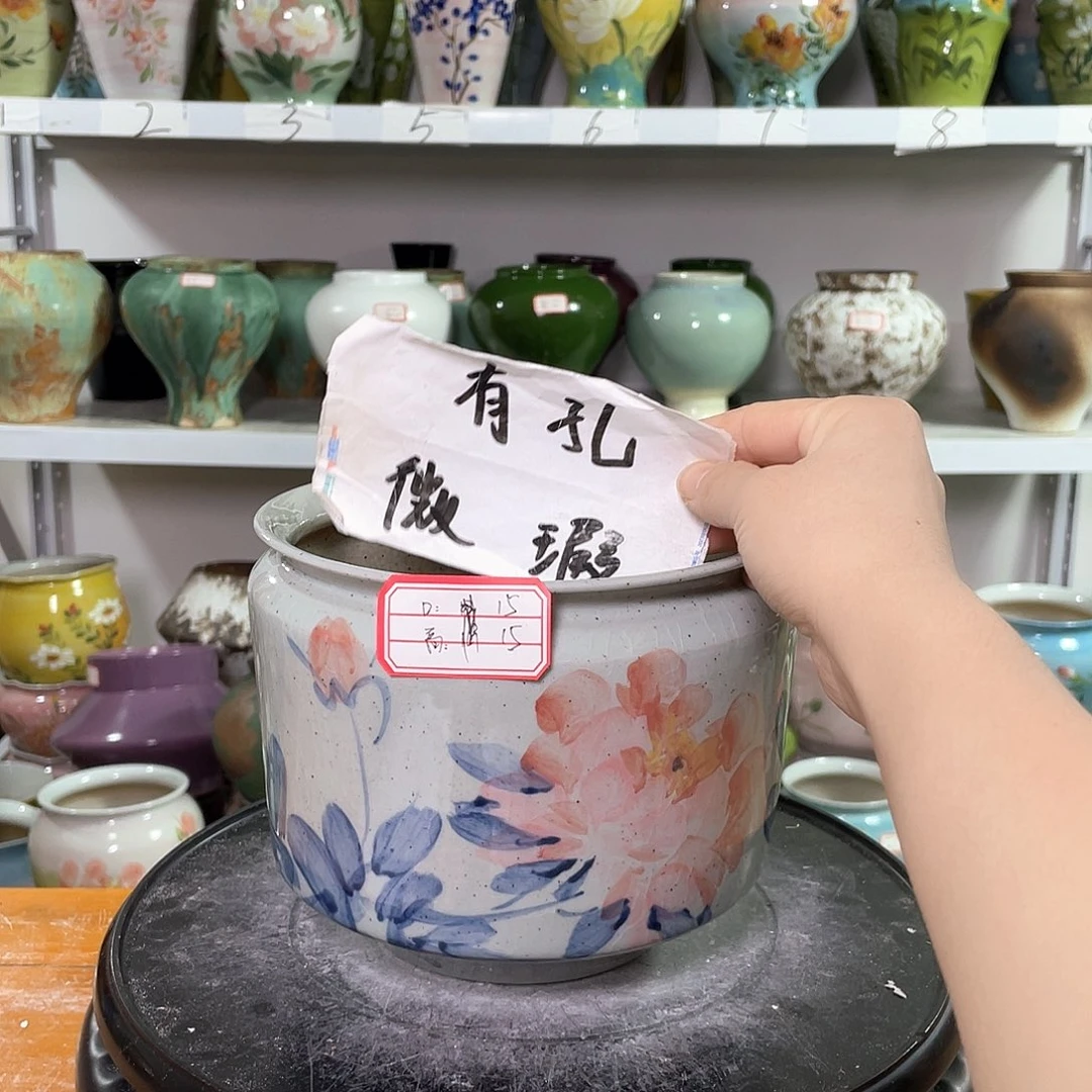 景德镇陶瓷花盆花器暇256