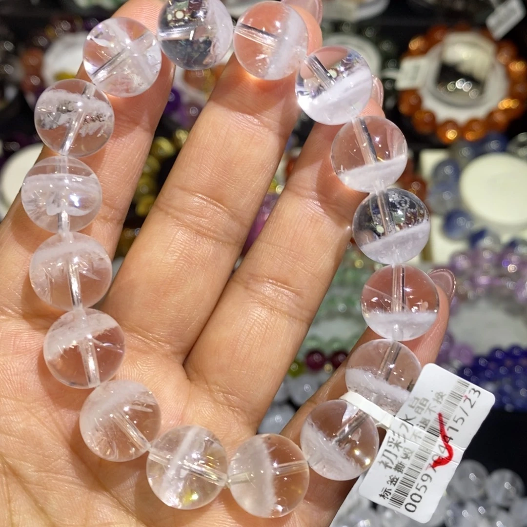 未镶嵌手链水晶白幽灵聚宝盆13