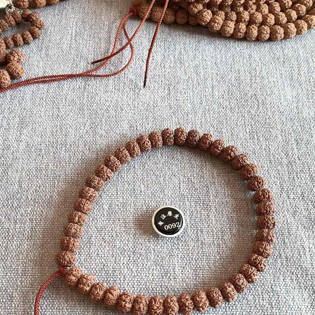 金刚菩提手串平头细纹 9mm 0092