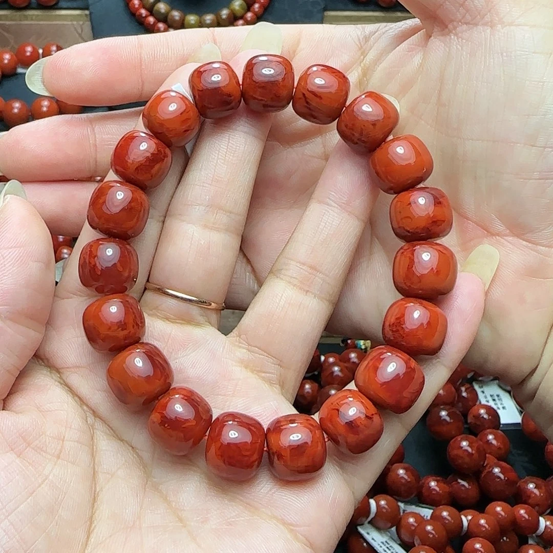 提***苏南红玛瑙未镶嵌手串