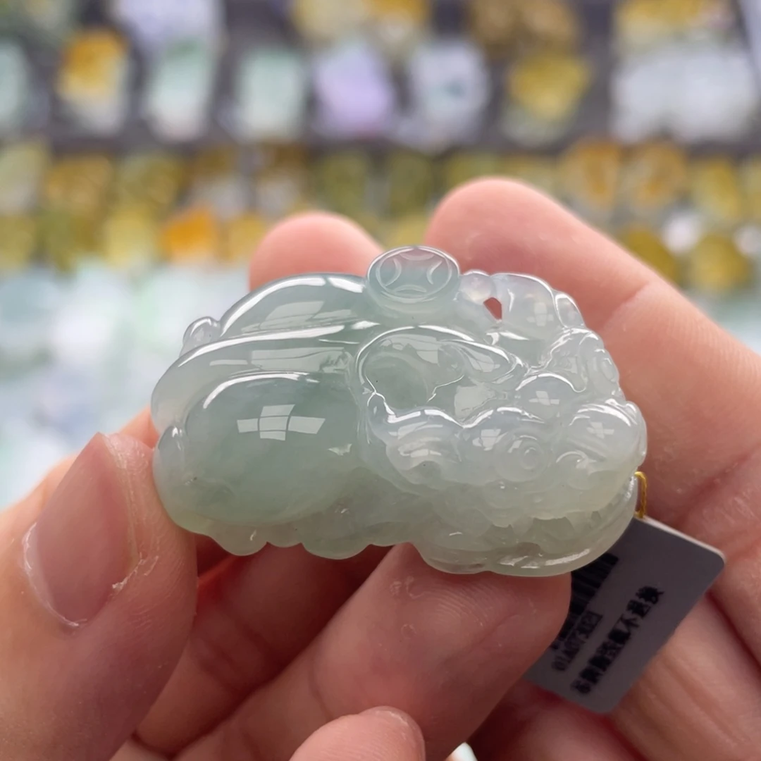 翡翠未镶嵌颈饰貔貅19