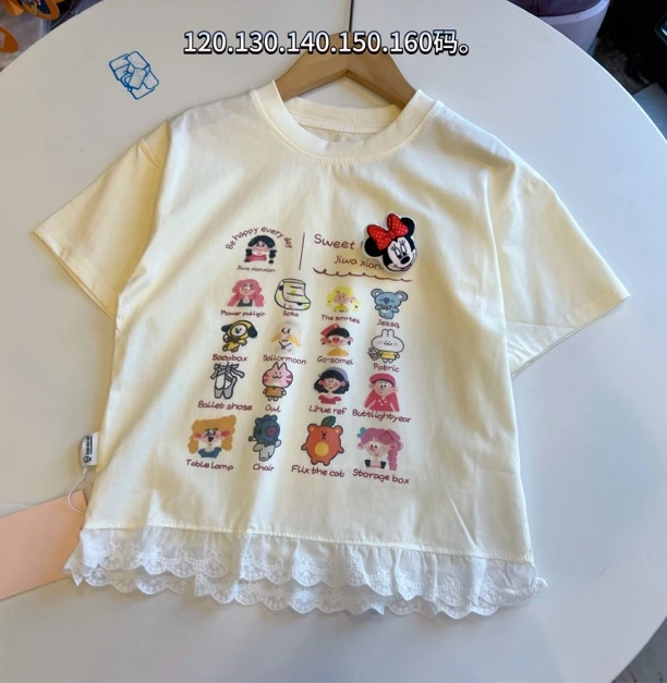 儿童夏季女童短袖120-160码。