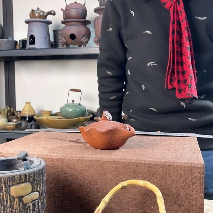 紫泥茶壶紫砂粗陶茶器
