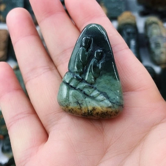 岫岩河磨玉（透闪石质玉）未镶嵌挂件