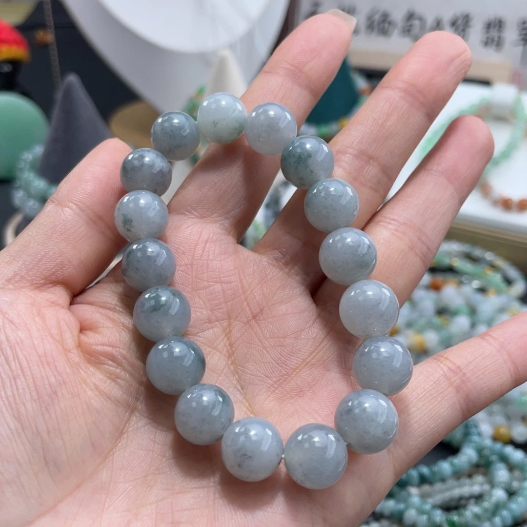 翡翠未镶嵌颈饰卡10+-11