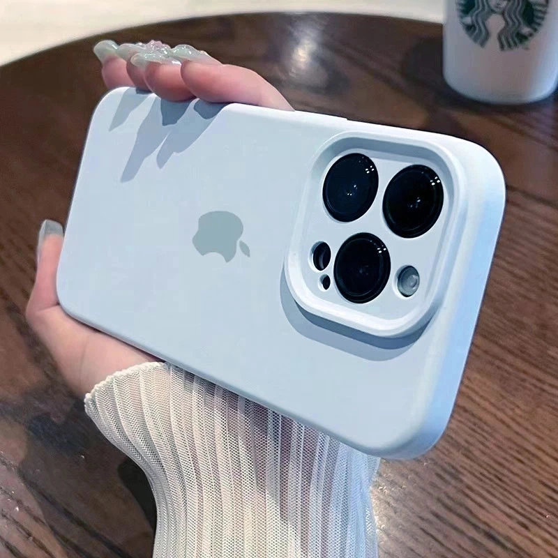 新天蓝iPhone15pro max手机壳液态硅胶适用苹果15pro/13/12软壳16