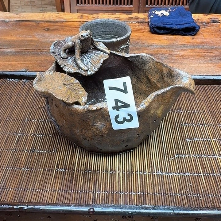纯手工制作粗陶茶具