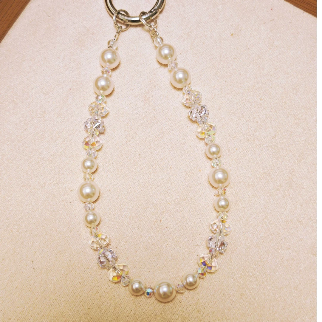 【哆咪原创9】绒花手机链苹果华为手机壳百搭小众手机链创意礼品