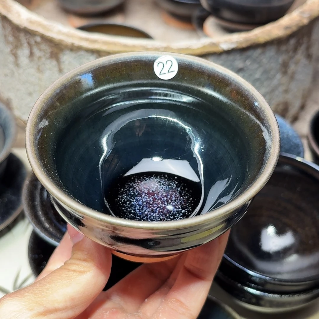 茶盏义兴龙窑建盏22微瑕