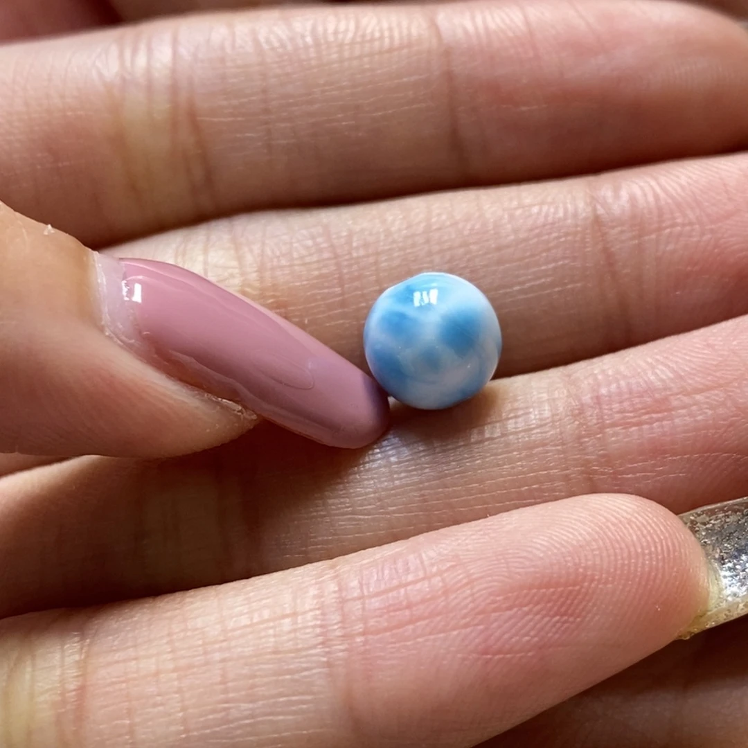 星***空针钠钙石（海纹石）未镶嵌颈饰