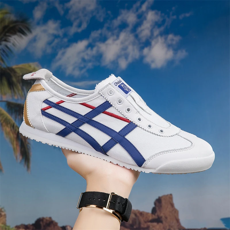 【爆款推荐】一脚蹬时尚休闲运动懒人平底驾车鞋百搭情侣德迅阿甘鞋