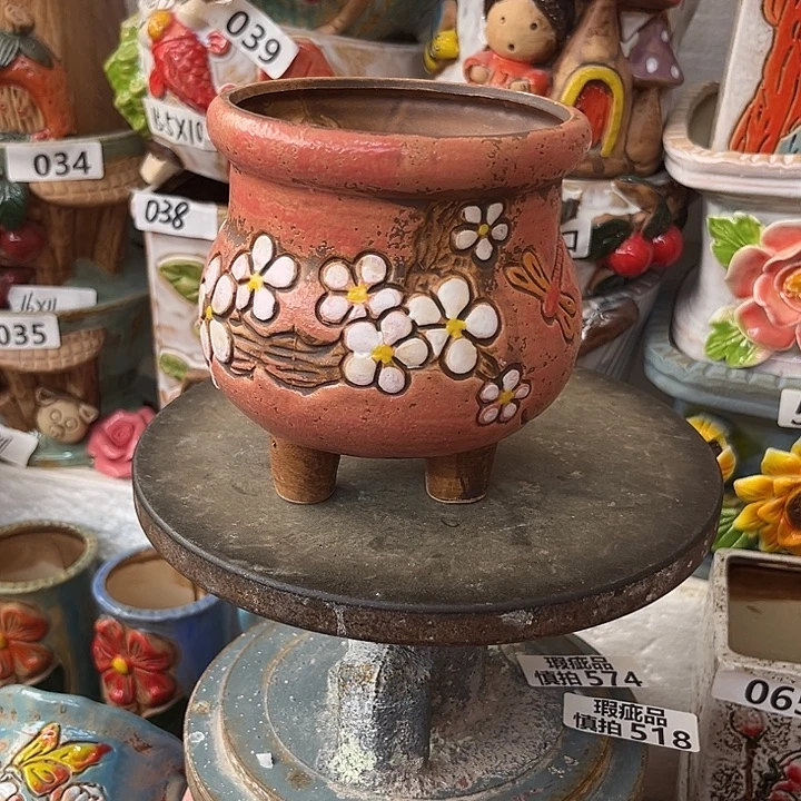 粗陶材质多肉花盆