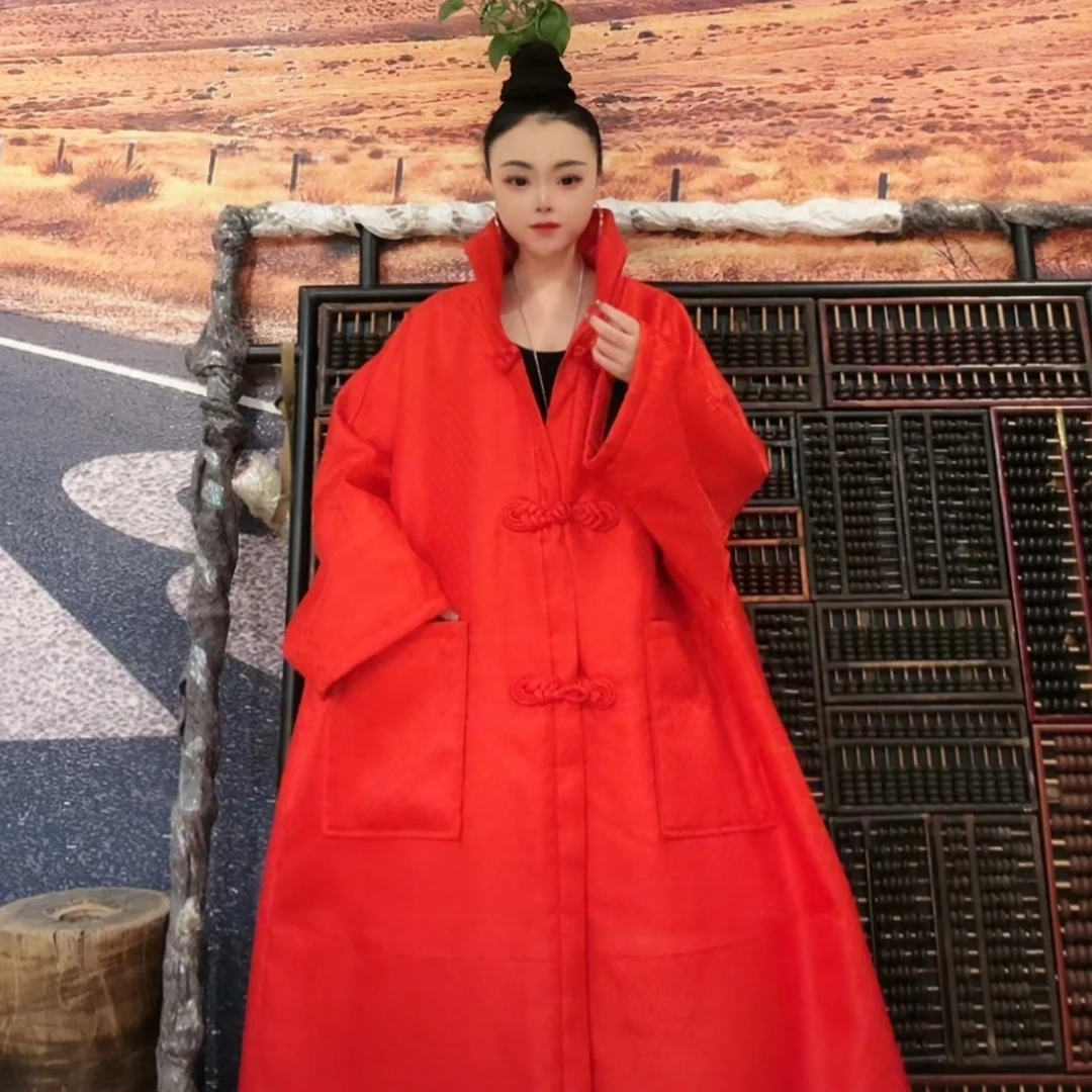 [东森家设计师款]红琵琶扣外套