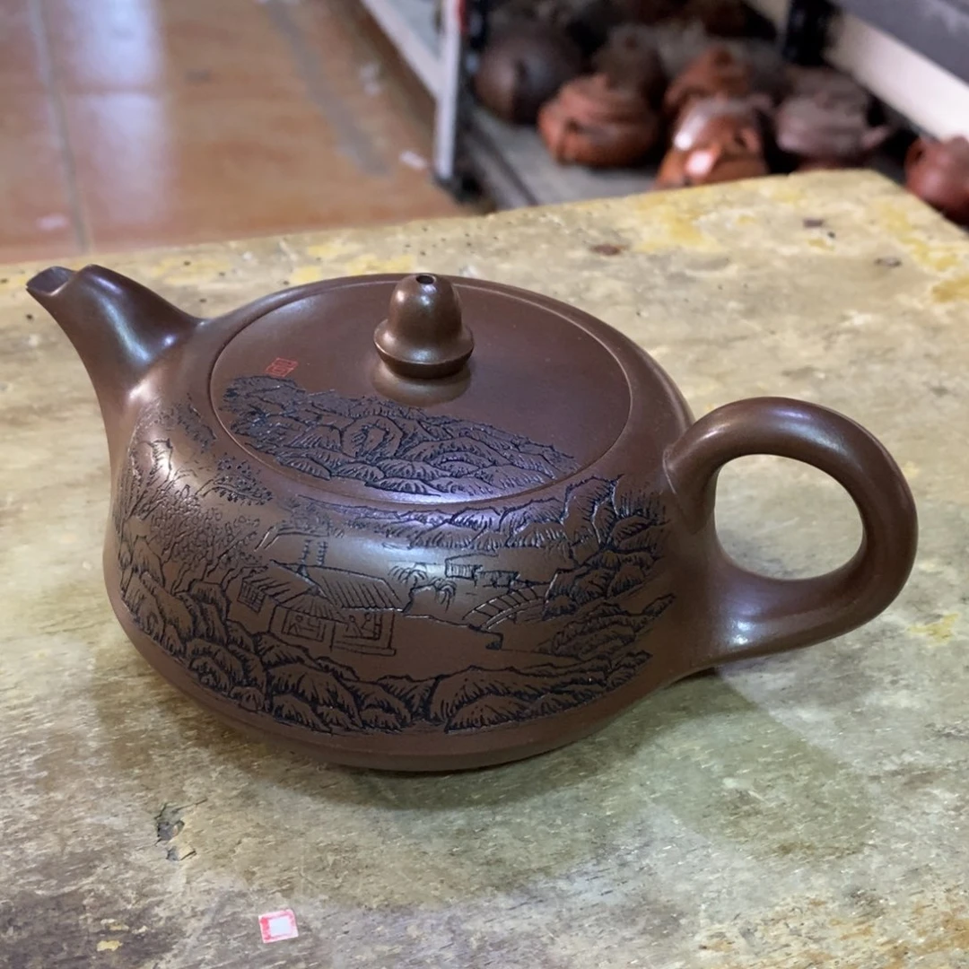 茶壶紫泥原矿手工174