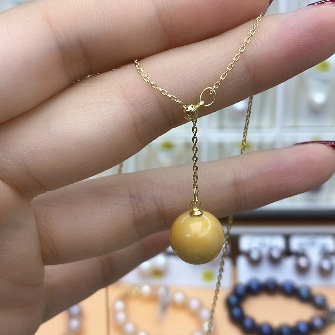 淡水珍珠项链合金