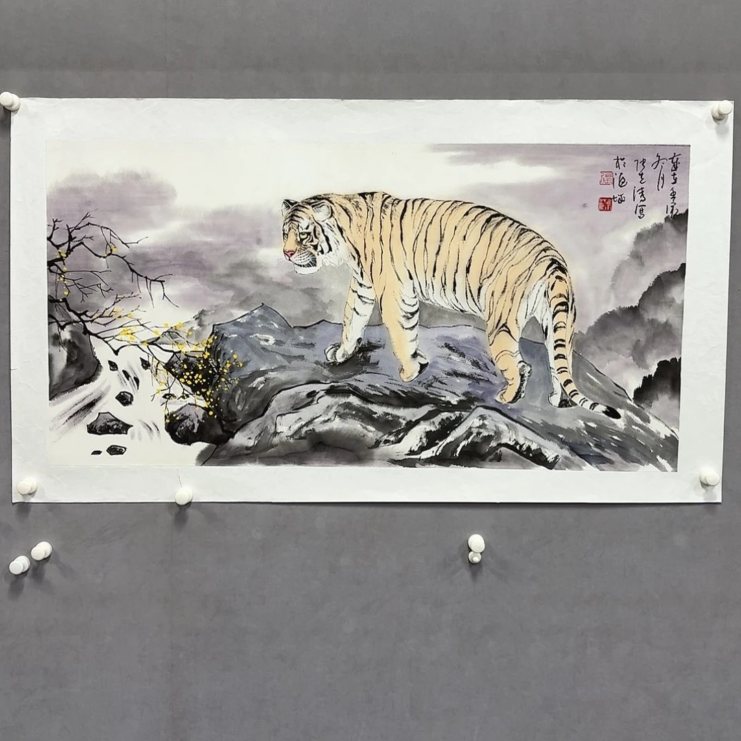 国画亲笔手绘放心去藏
