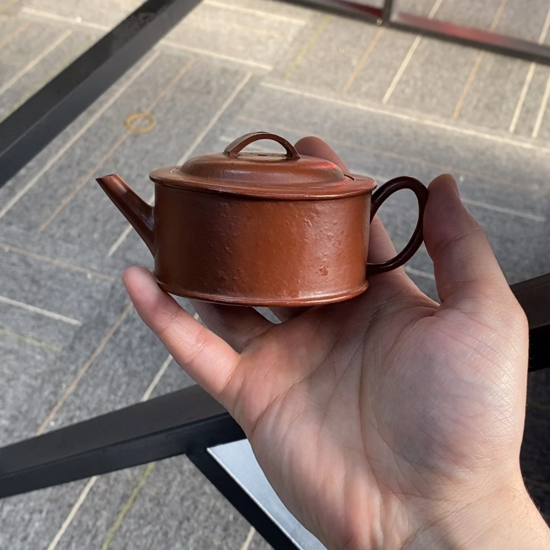 紫砂茶壶悟****下大口井栏朱泥100毫升